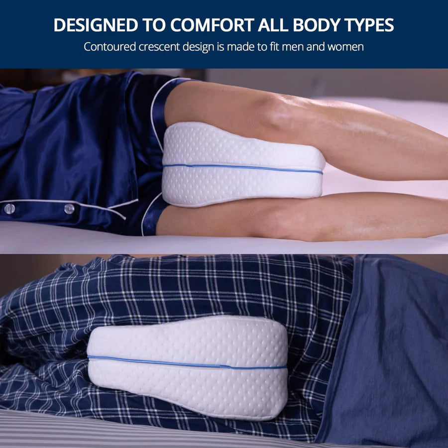 coussin genoux design ergonomique alignement colonne