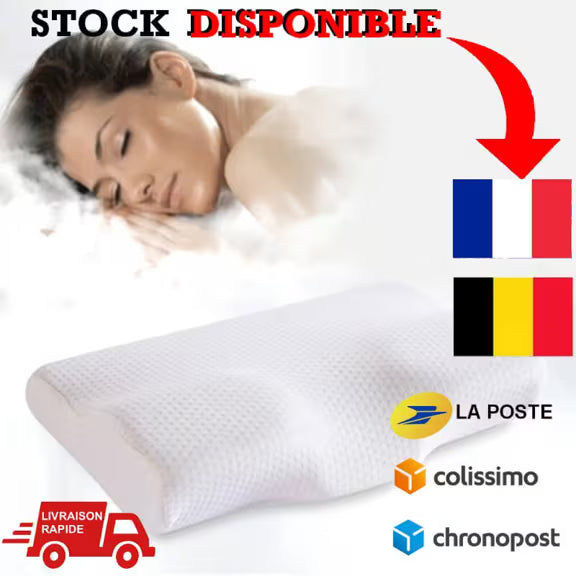 oreiller orthopédique cervical, meilleur oreiller cervical, Oreiller mousse mémoire cervicale