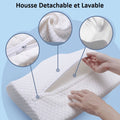 oreiller cervical, oreiller ergonomique cervical, oreiller mémoire de forme cervical, meilleur oreiller mal de cou