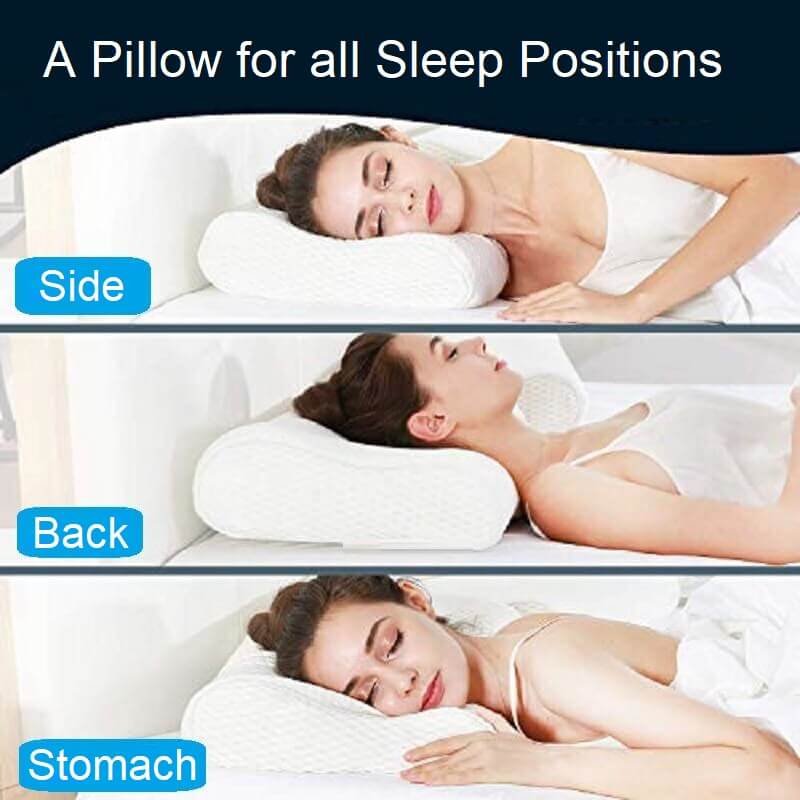 Femme dormant oreiller cervical position correcte dormeur latéral