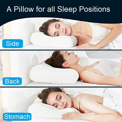 Femme dormant oreiller cervical position correcte dormeur latéral