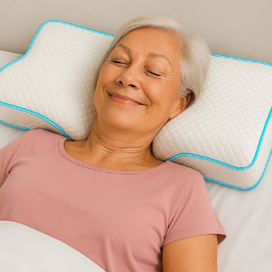 oreiller cervical ergonomique, oreiller mémoire de forme cervical, meilleur oreiller mal de cou, oreiller cervical